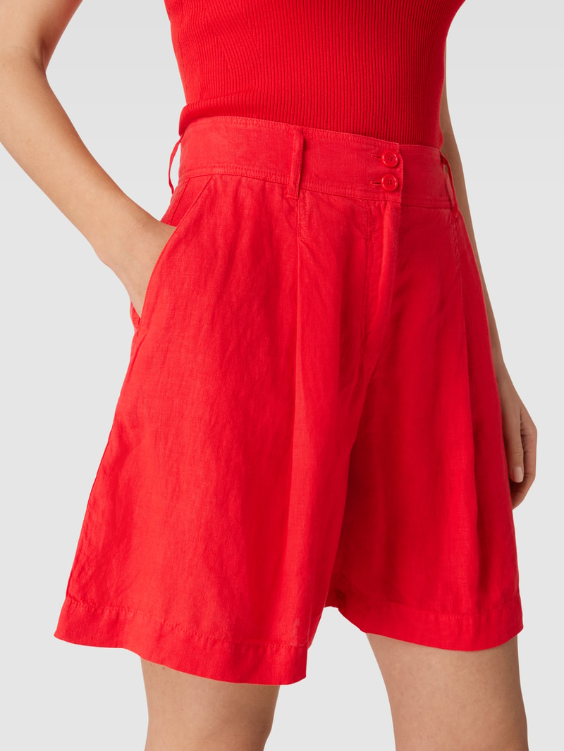 Bermudas mit Gesäßtaschen Modell 'Taweta' in rot