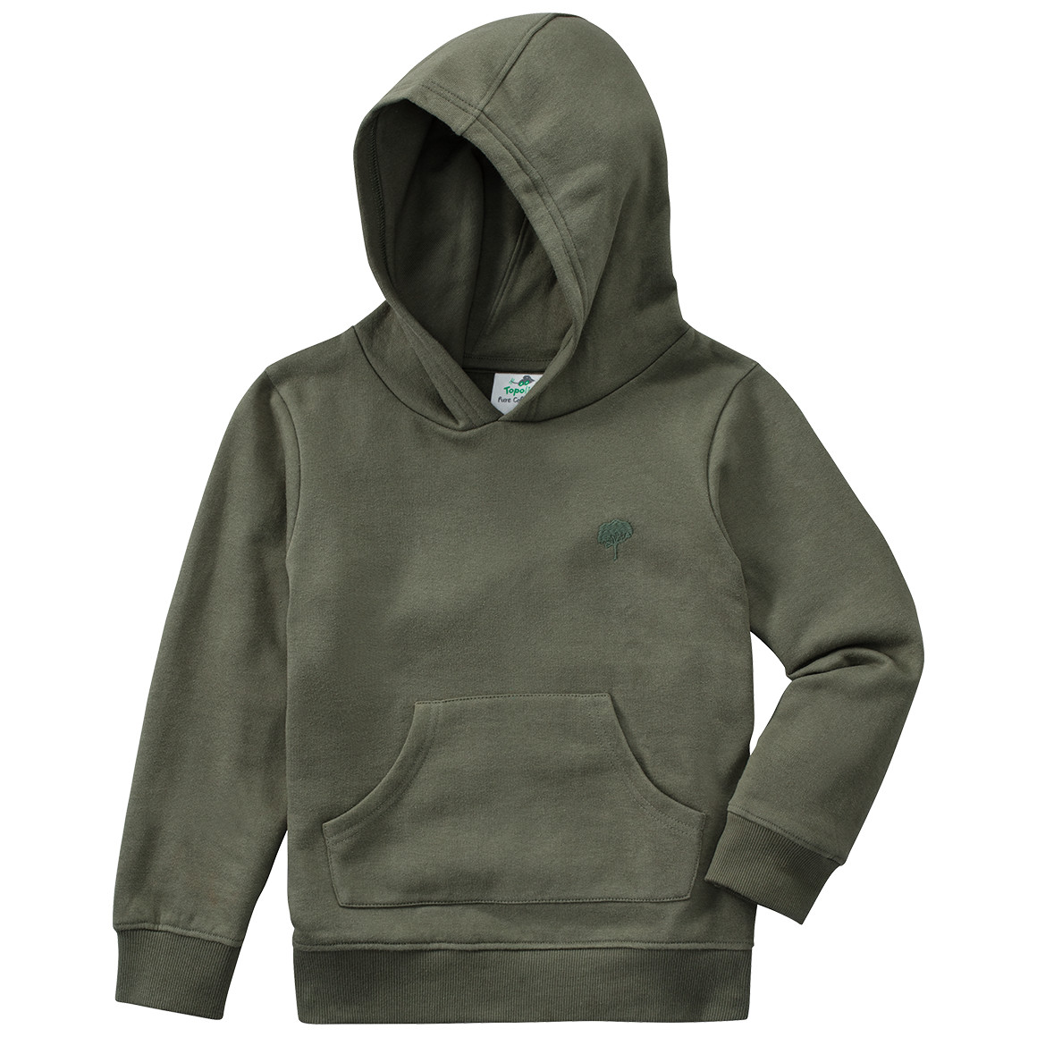 Kinder Hoodie mit kleiner Stickerei