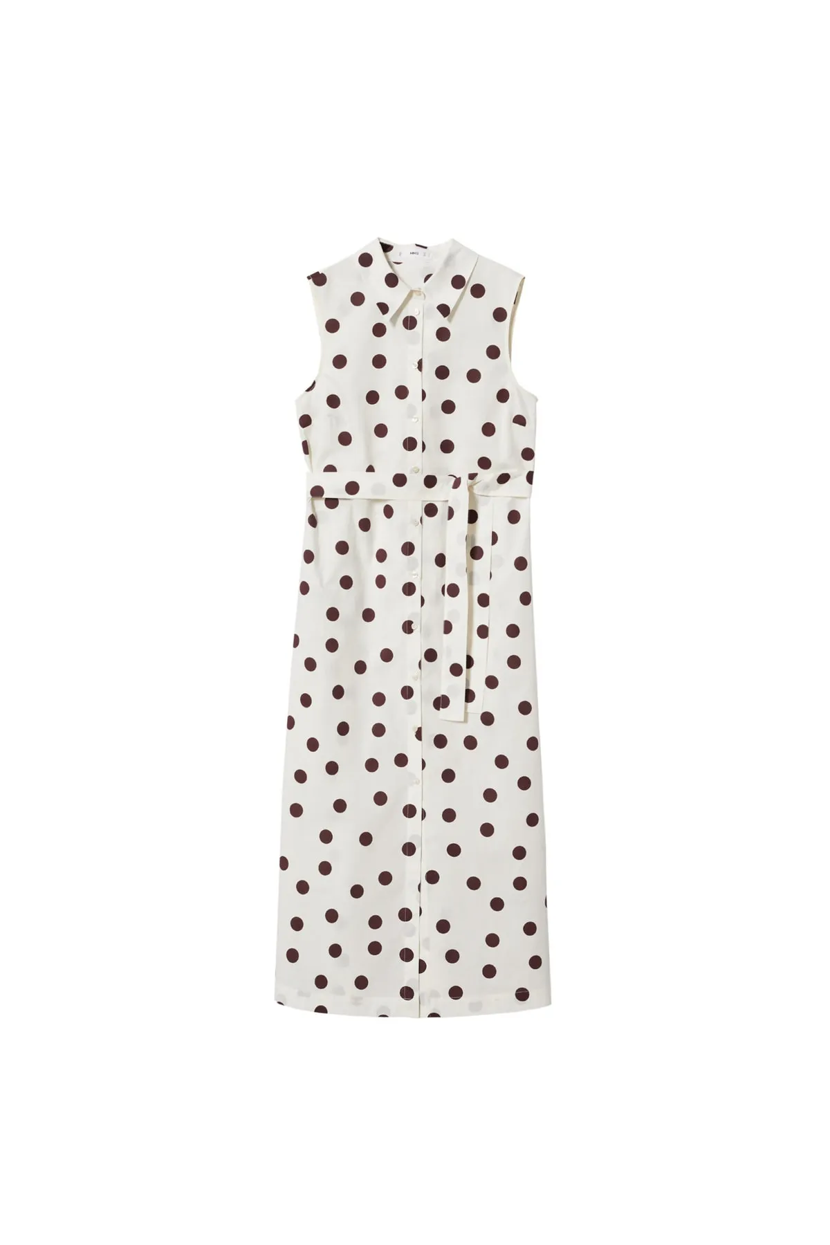 MANGO  Ecrufarbenes Damenkleid 37012883