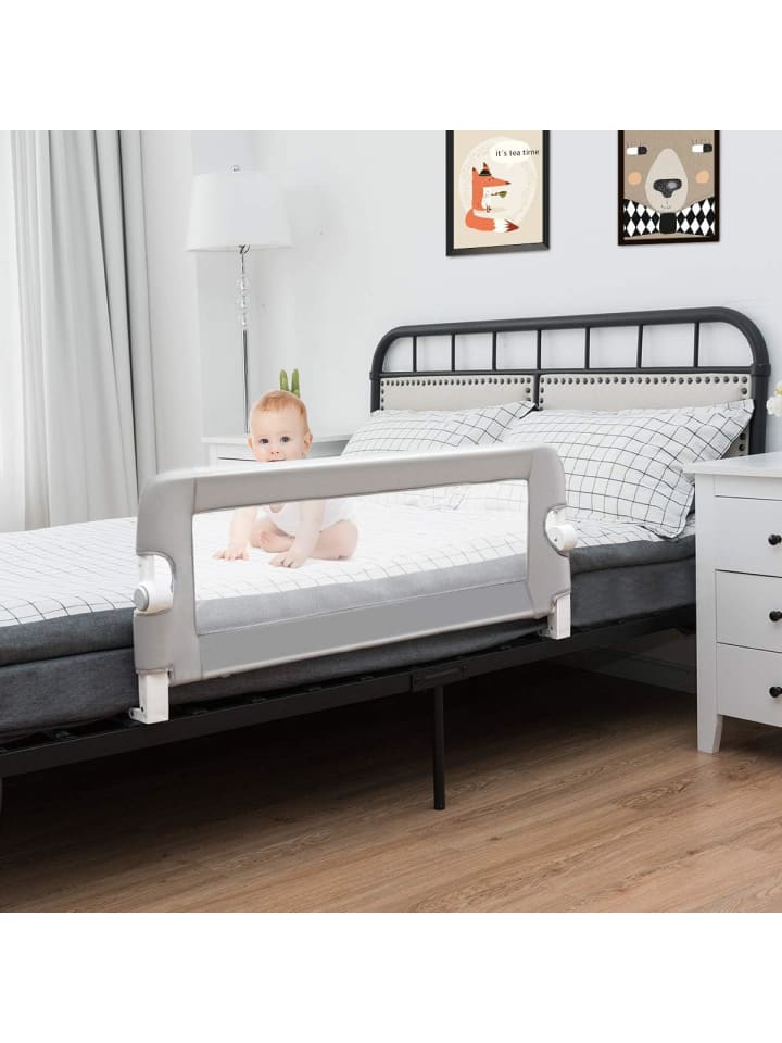 COSTWAY Bettgitter in Grau günstig kaufen 105 x 40 cm