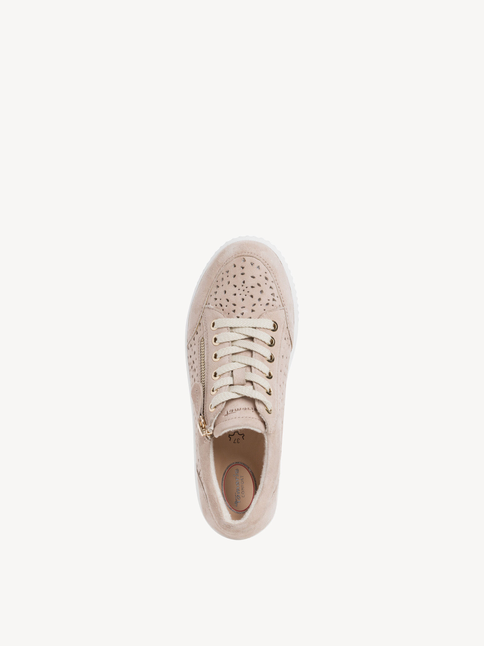 Basket en cuir - beige
