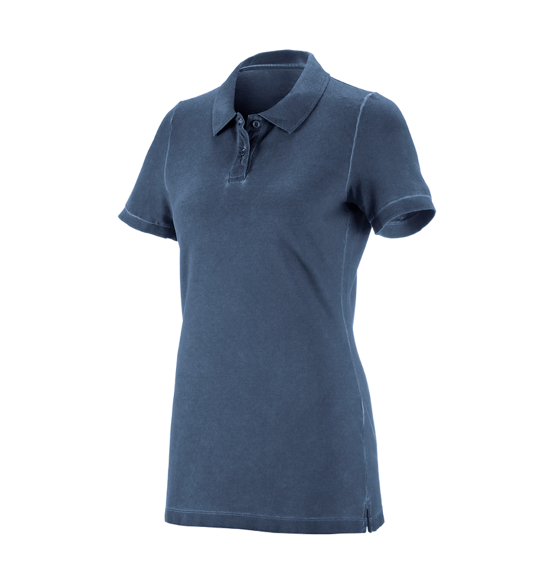 e.s. Polo-Shirt vintage cotton stretch, Damen