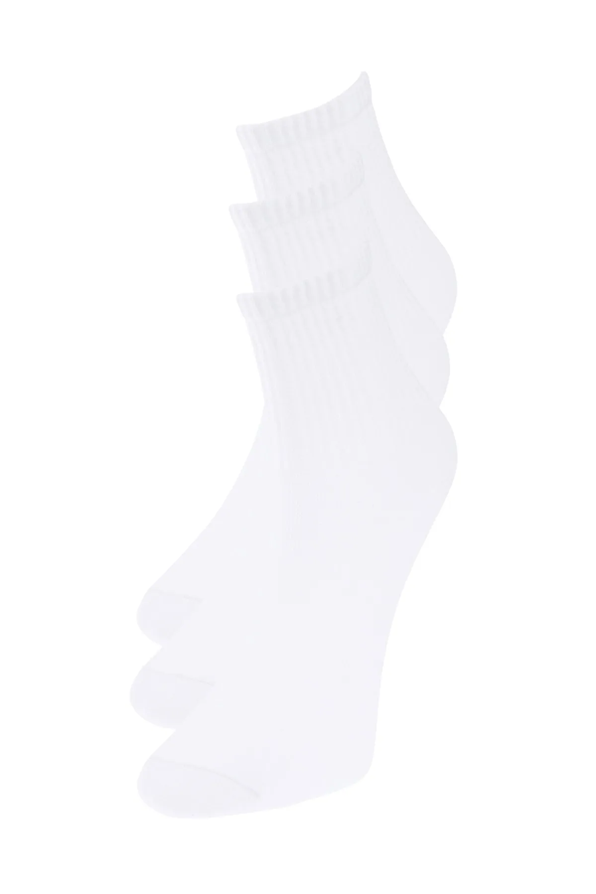 Trendyol Collection  Schwarz-weiße Stricksocken aus Baumwolle im 6er-Pack THMAW24CO00022