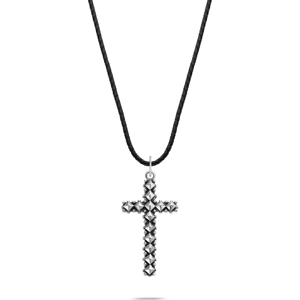 Rebel and Rose Chaînette Cuir, 925 Argent collier