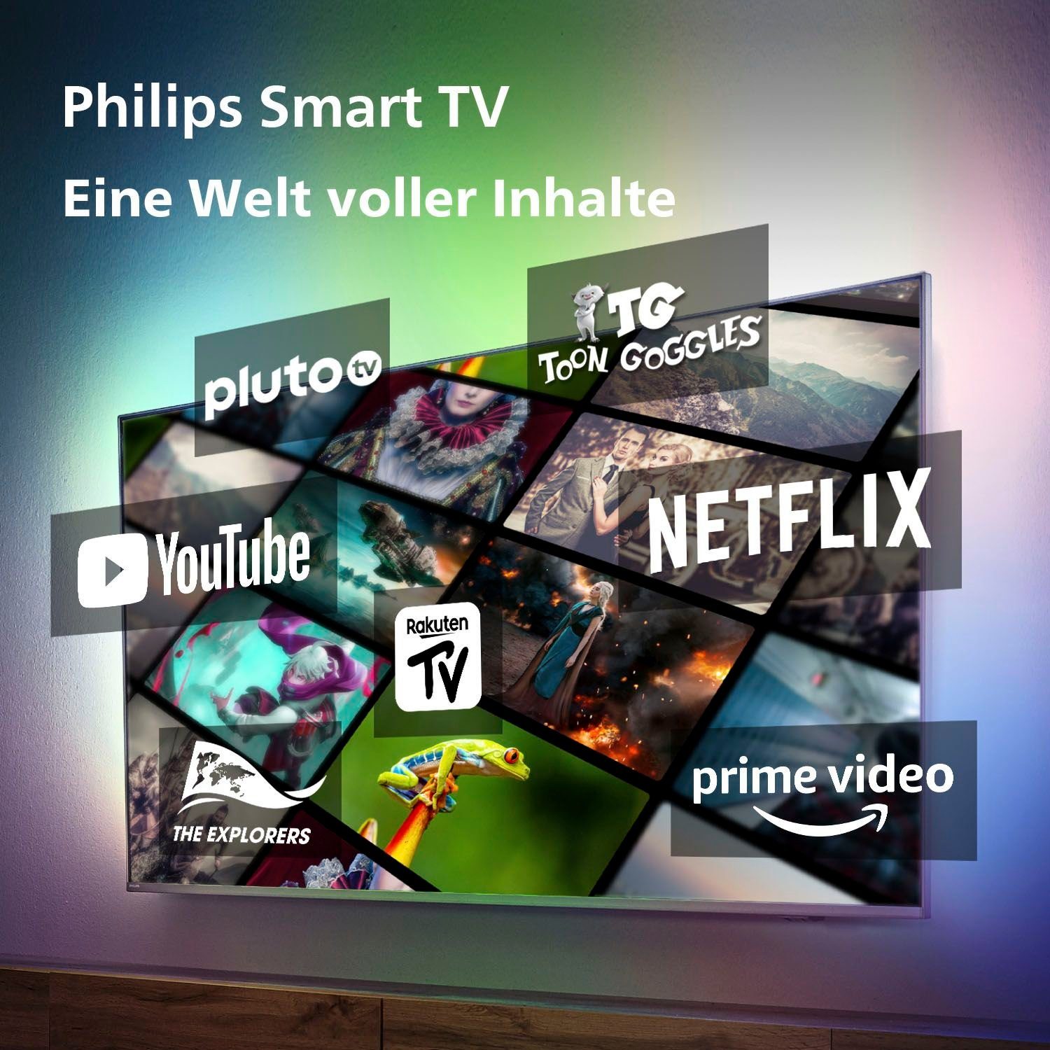 Philips 32PFS6908/12 LED-Fernseher (80 cm/32 Zoll, Full HD, Smart-TV)