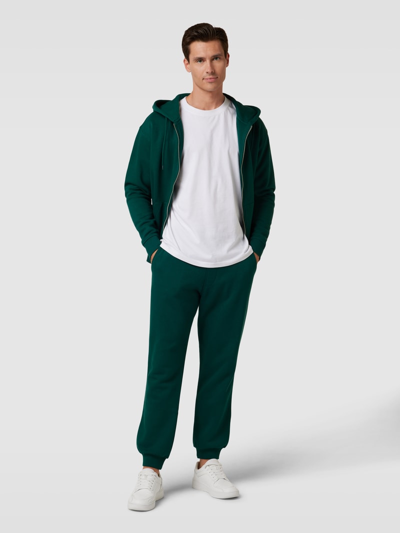 Sweatpants mit elastischem Bund in dunkelgrün