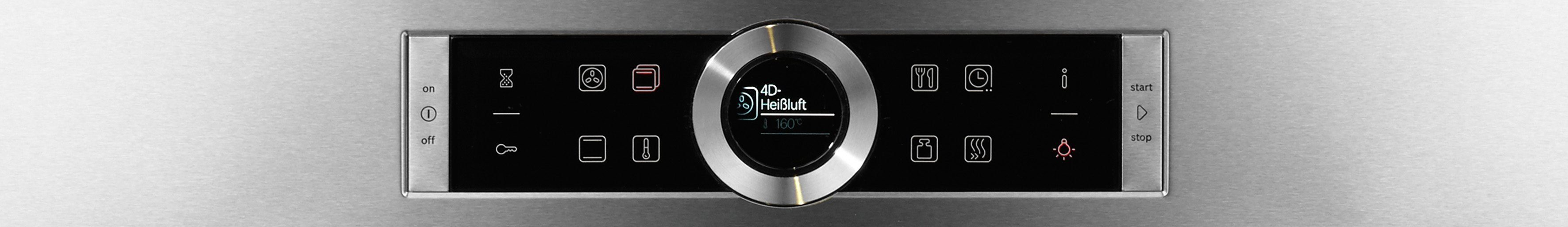 BOSCH Einbaubackofen Serie 8 HBG635B, mit Teleskopauszug nachrüstbar, ecoClean Direct, mit Pizzastufe