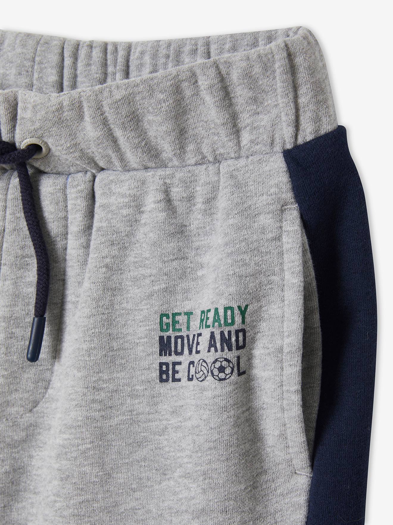 Vertbaudet Jungen Sport-Shorts - grau meliert