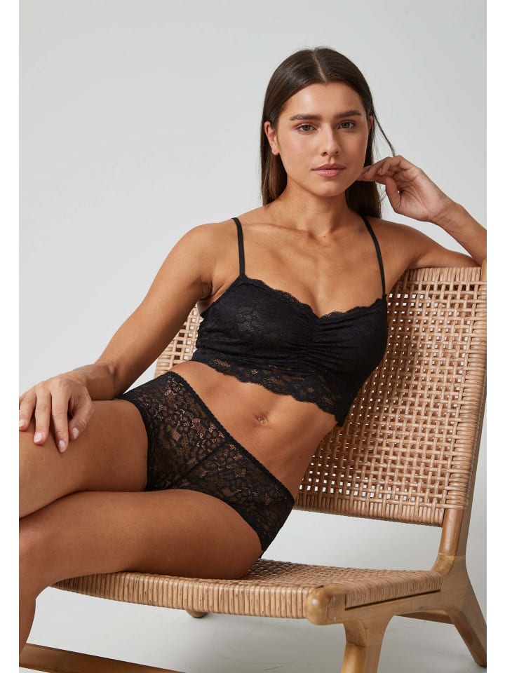 SNOCKS Hipster Panties aus Spitze 3 Stück in Schwarz günstig kaufen