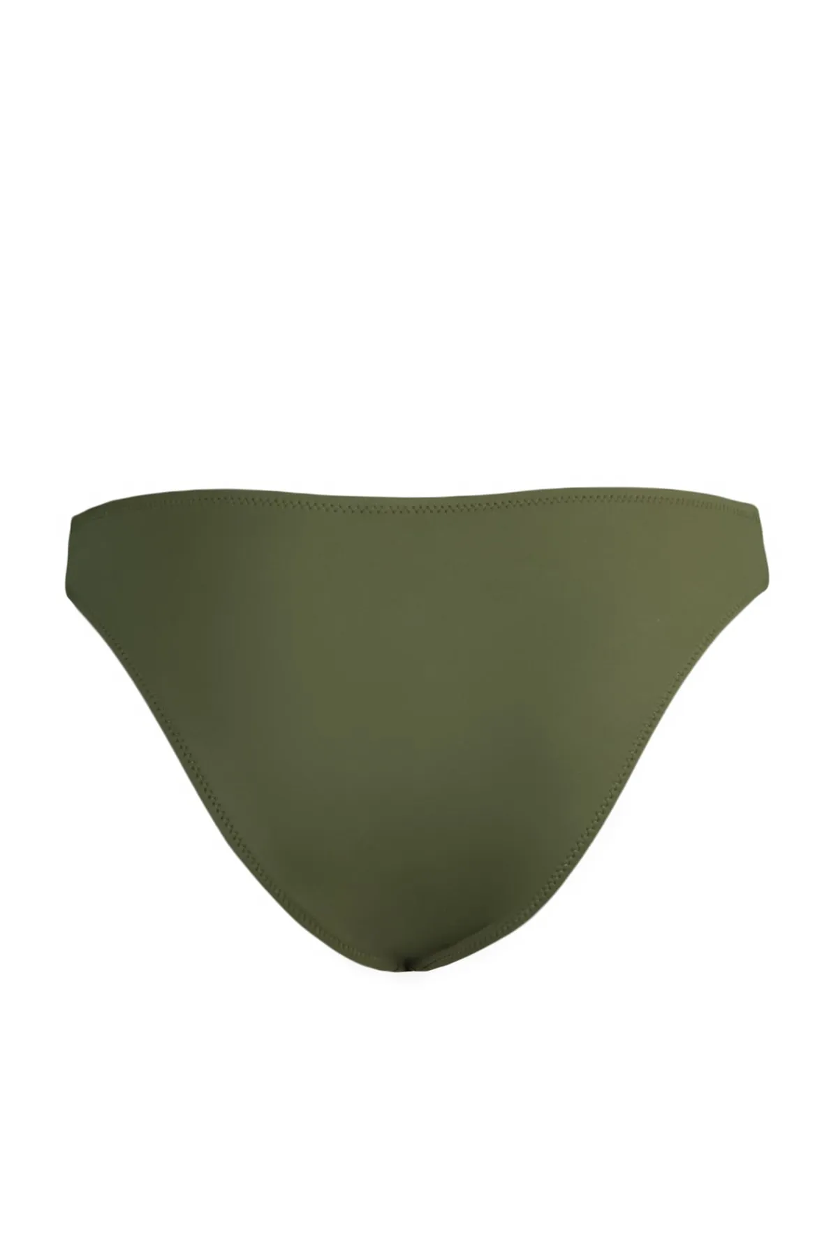 Trendyol Collection  Khakifarbene, reguläre Bikinihose mit V-Ausschnitt TBESS22BA0024