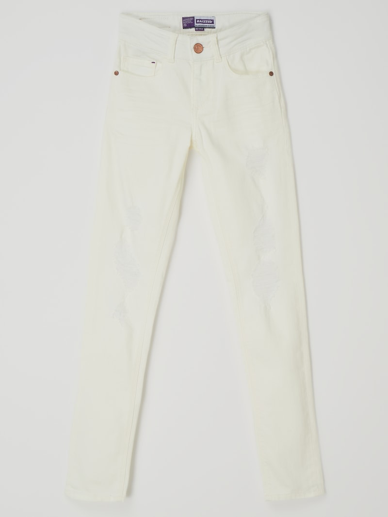 Super Skinny Fit Jeans mit Stretch-Anteil Modell 'Chelsea' in weiß