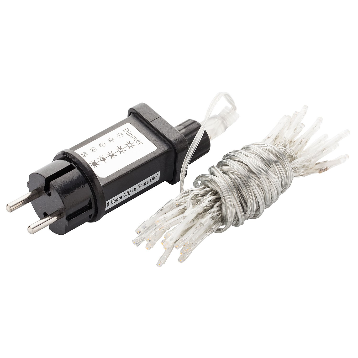 LED Lichterkette mit Dimmer und Timer, 40 Birnchen