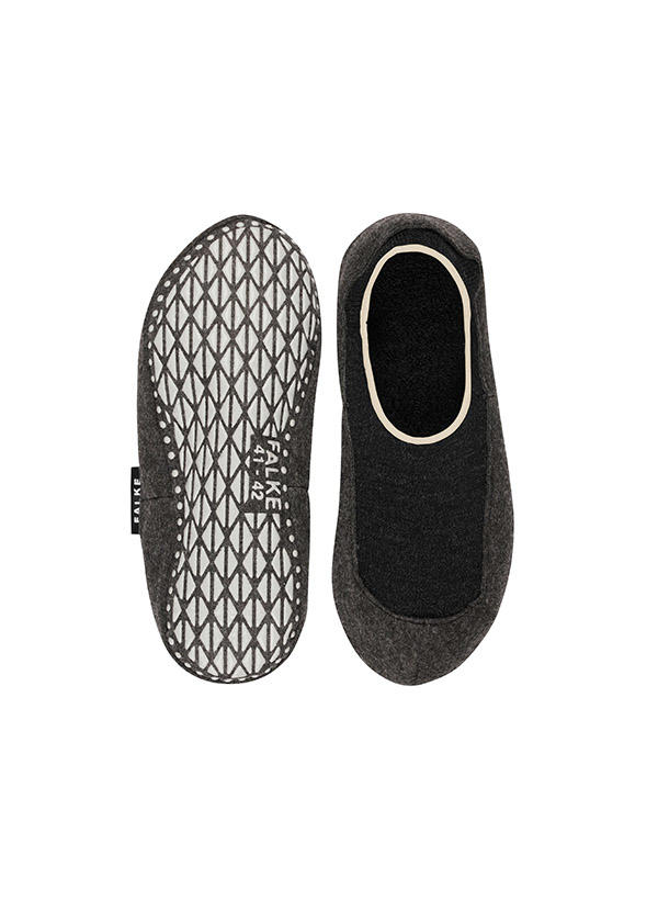 Falke, Serie Cosyshoe, Merinowolle, anthrazit meliert