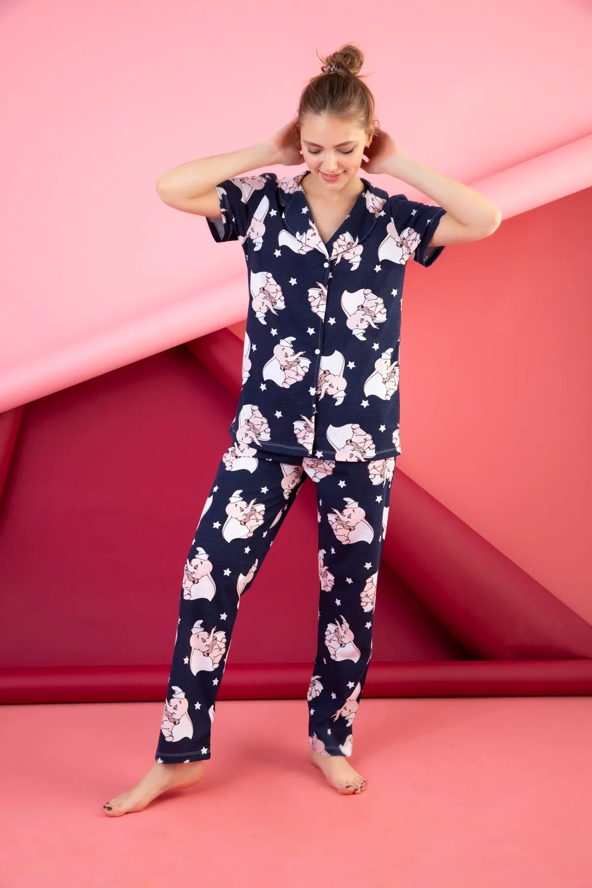 STRAWBERRY  Pyjama-Set mit Knöpfen