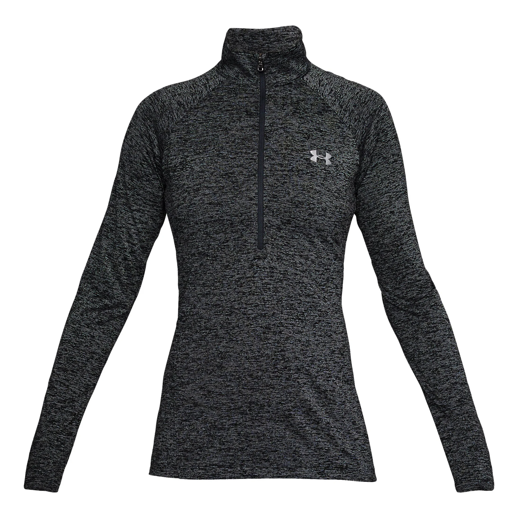 Tech Twist 1/2 Zip Longsleeve Damen - Schwarz, Silber