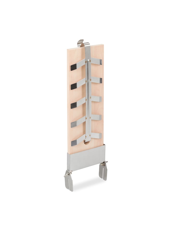 relaxdays Flammlachsbrett in Natur/ Silber - (B)17 x (H)55 x (T)6 cm günstig kaufen onesize