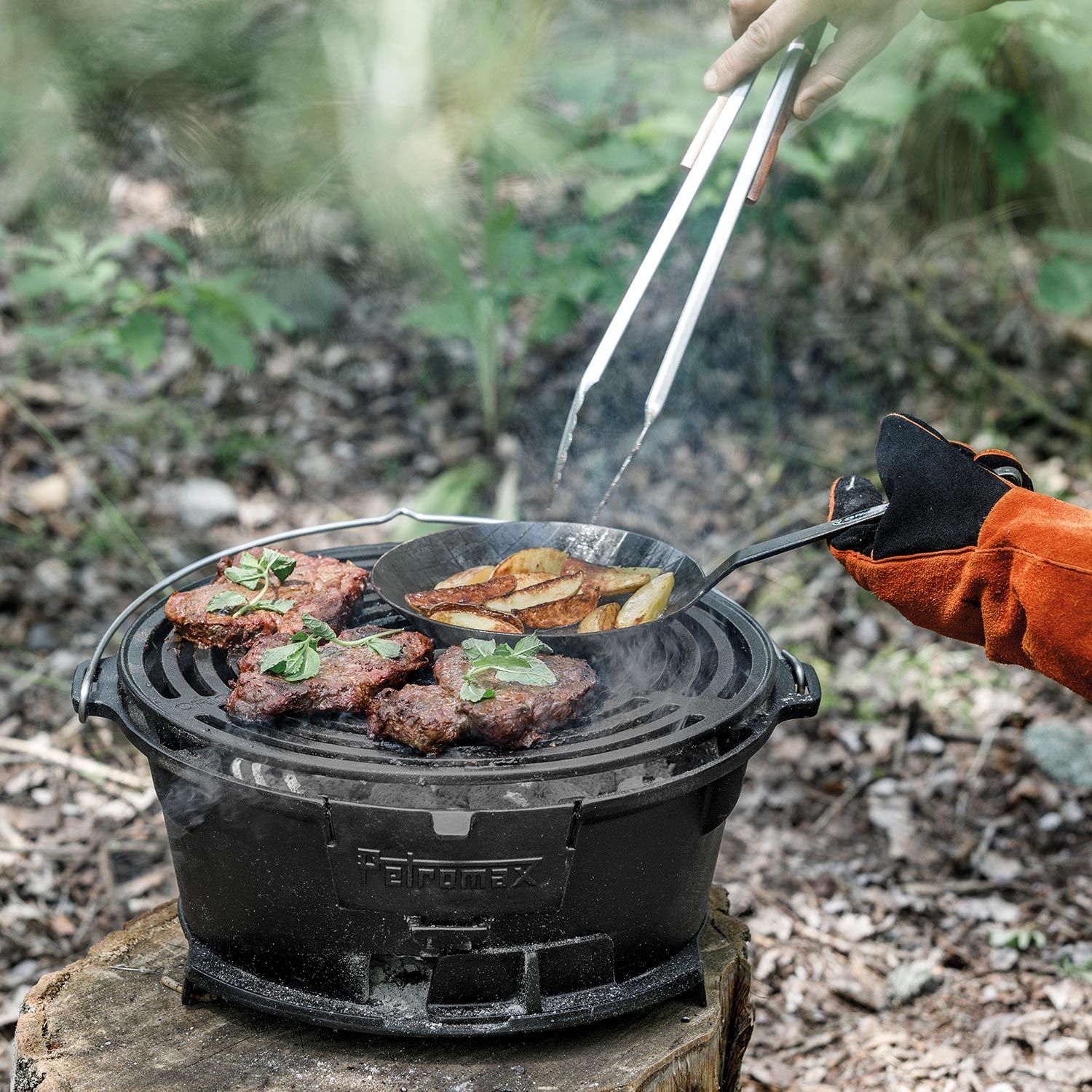 Grill- und Kohlezange