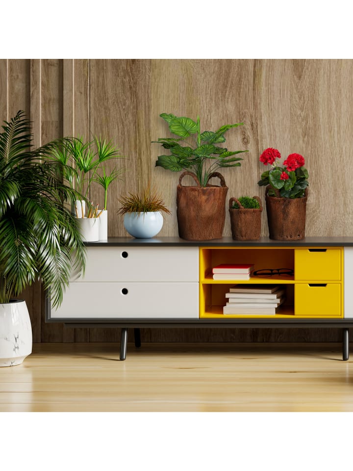 relaxdays 3tlg. Pflanzkorb Set in Natur günstig kaufen onesize
