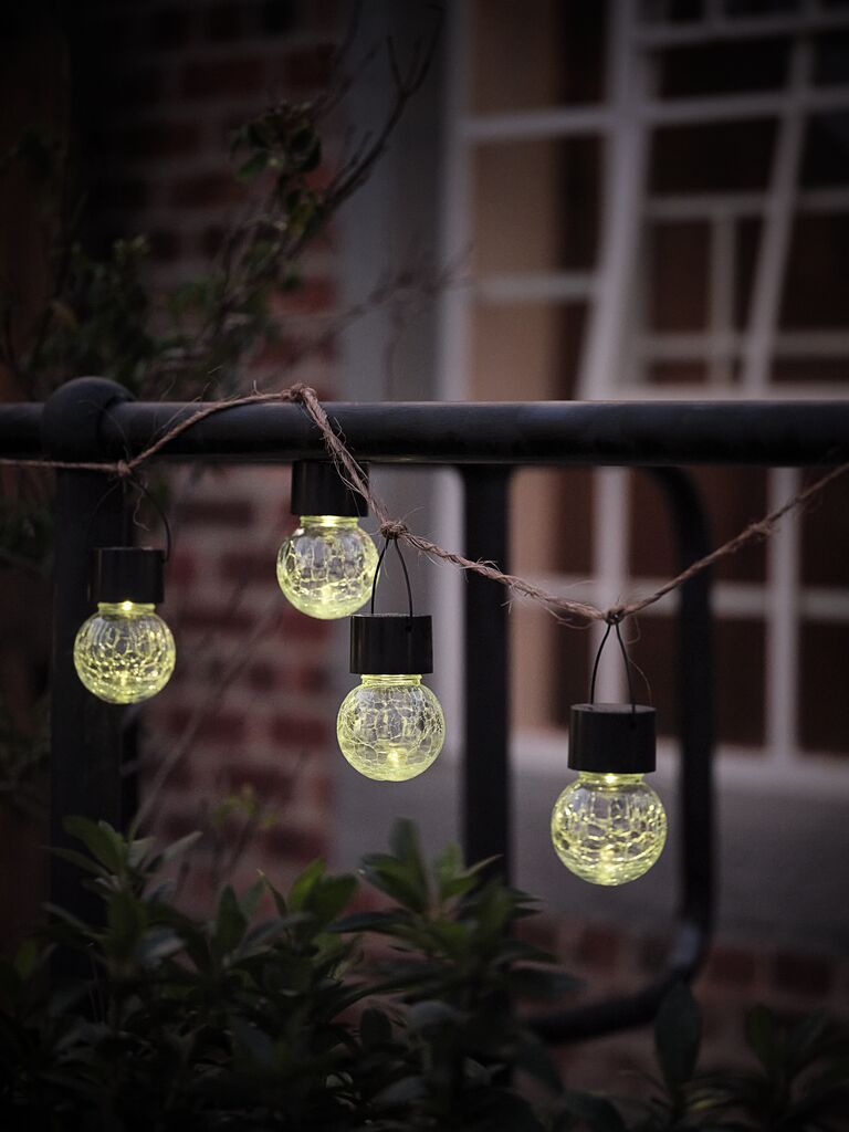 Luminária solar NIGHTINGALE Ø6xH14cm transparente