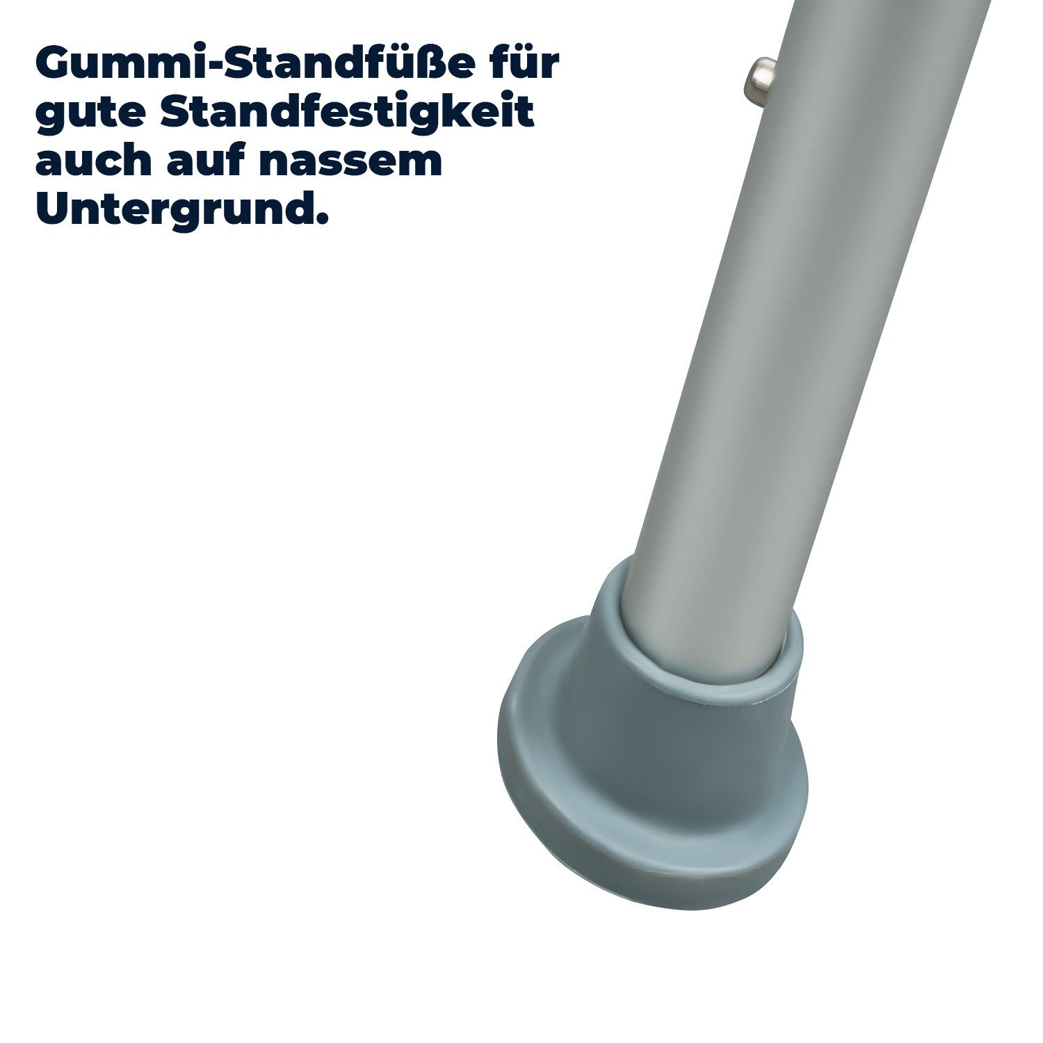 flexilife Duschhocker Duschsitz Duschhocker mit Rückenlehne und Armlehne - 110 kg belastbar
