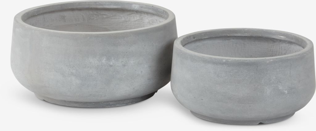 Doniczka tarasowa Ø44/36 szara 2 szt./kpl