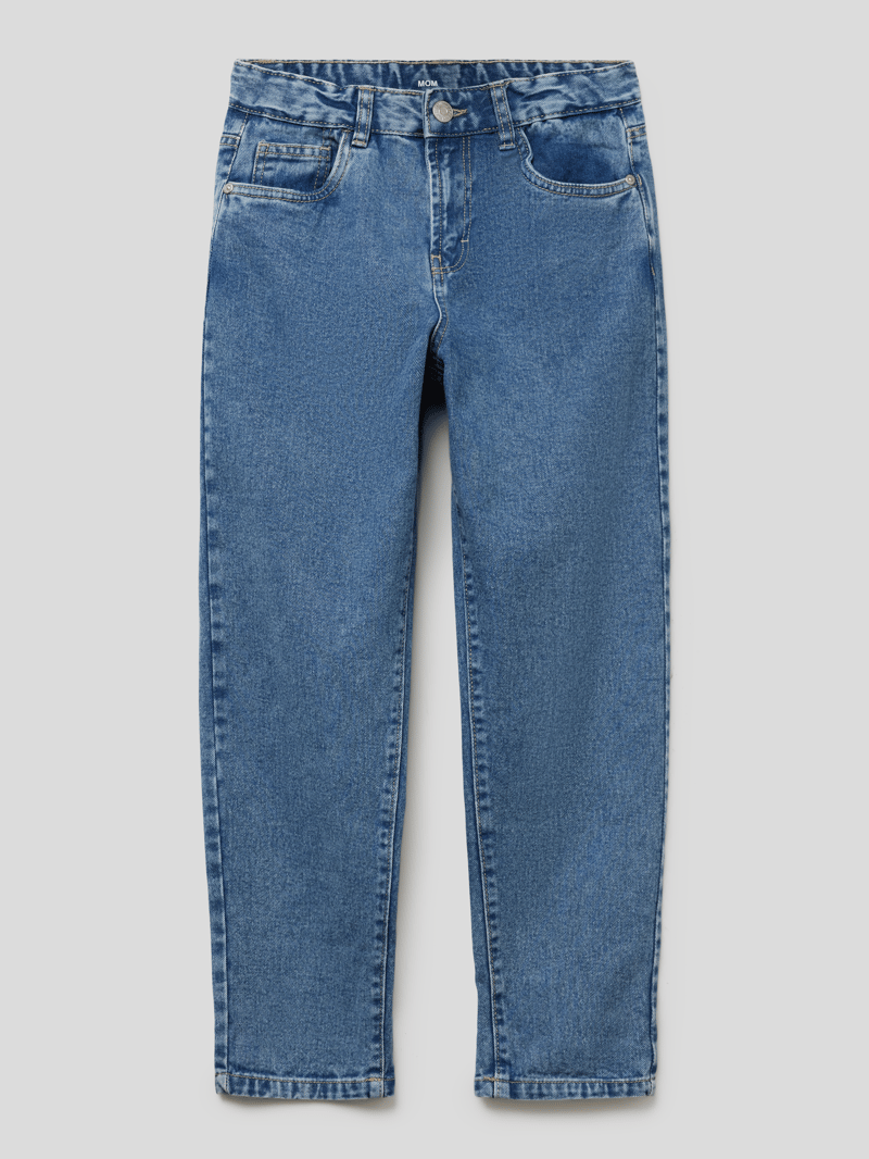 Jeans mit Kontrastnähten in jeans