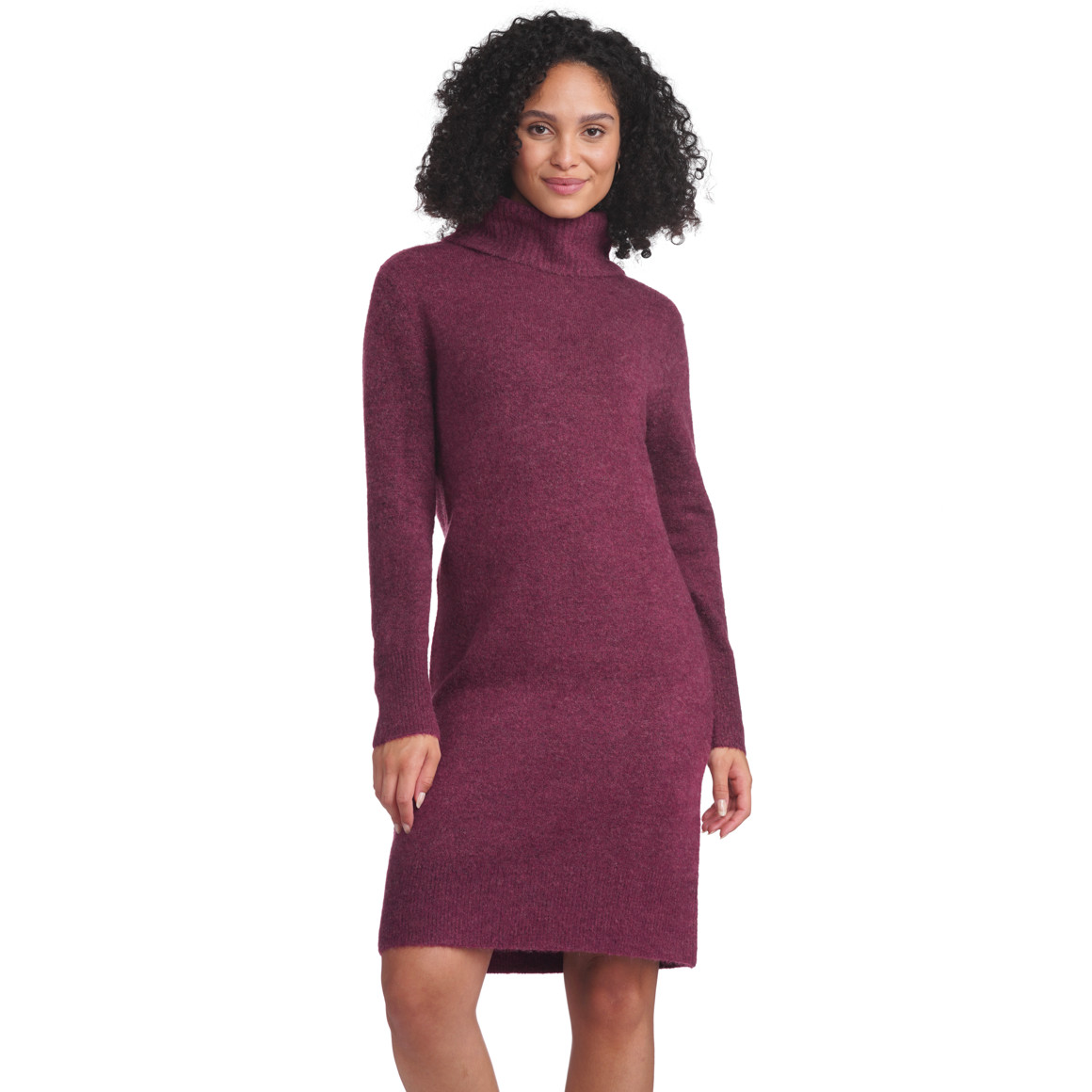 Damen Strickkleid mit Rollkragen
