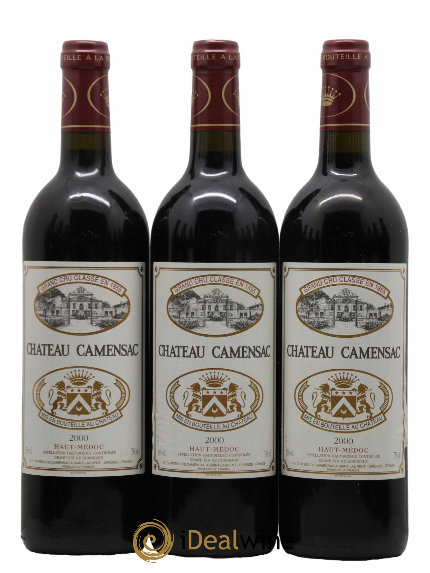 Château Camensac 5ème Grand Cru Classé  2000 - Lot de 12 Bouteilles