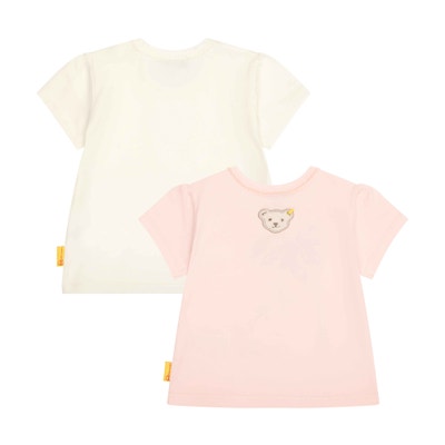 T-Shirt kurzarm 2er Pack, weiß für Mädchen