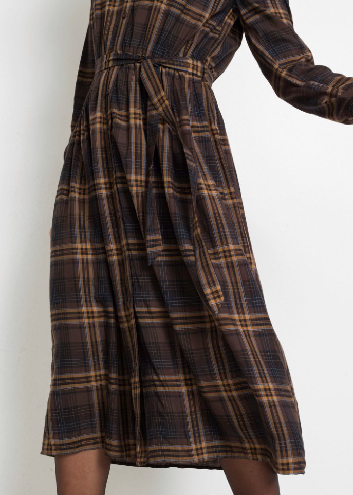 Kariertes Blusenkleid