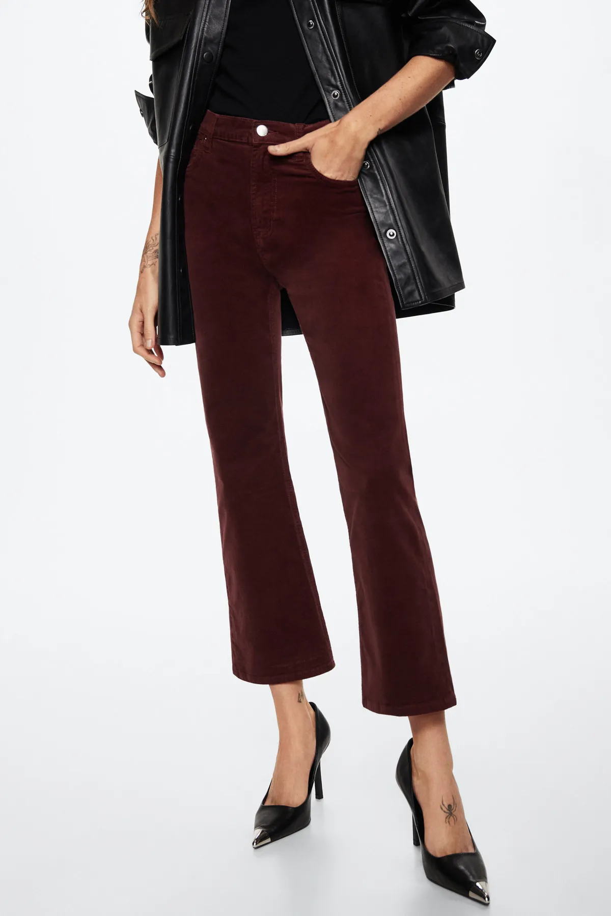 MANGO  37008254 Jeans Burgund