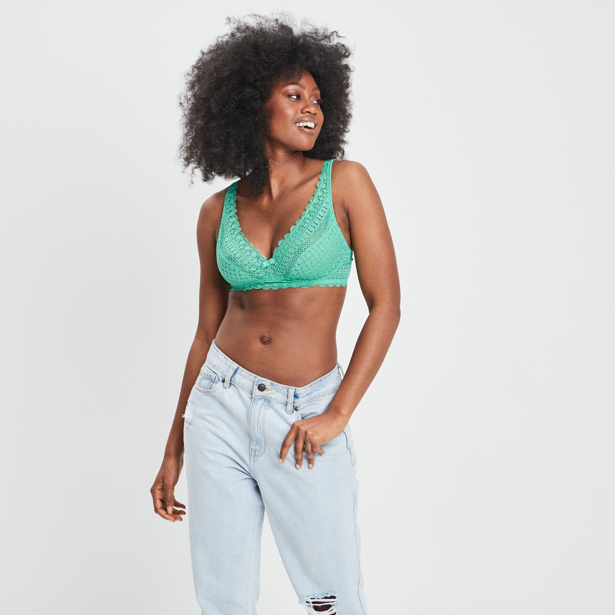 Soutien-gorge foulard vert femme | La Halle
