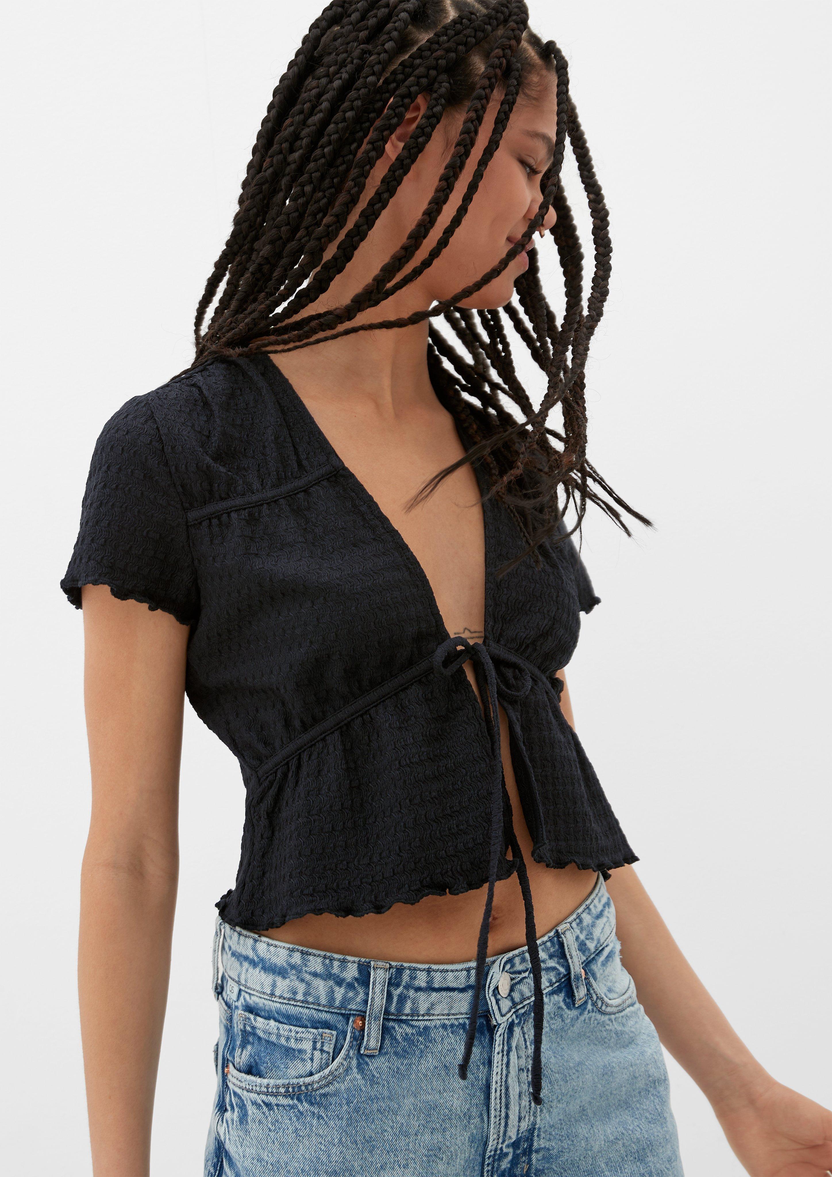 Blusenshirt mit Bindeband  2132981-9999