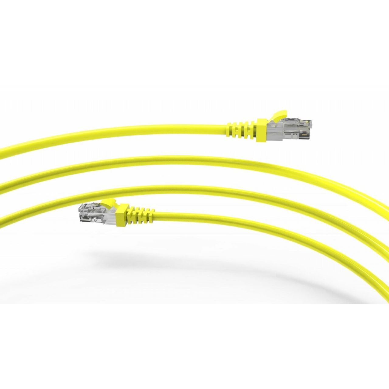 Inca ICAT6-02TS RJ45 Cat6 UTP Ethernetkabel LAN-Kabel Gelb 2 Meter