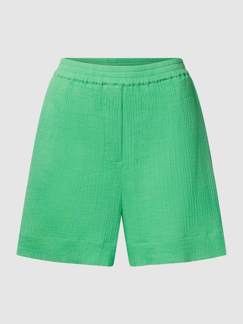 Shorts mit Strukturmuster in apfelgrün