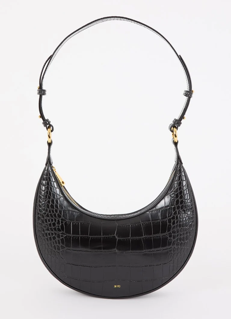 JW PEI Carly shoulder bag with croc texture