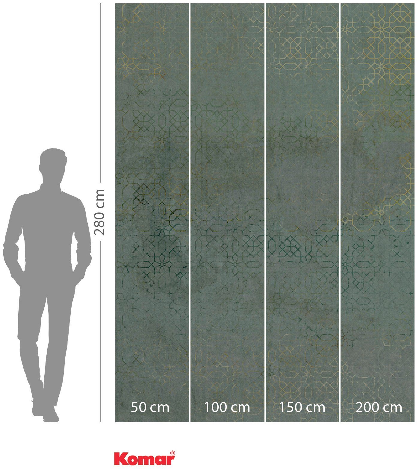 Komar Vliestapete Oriental Finery, 200x280 cm (Breite x Höhe)
