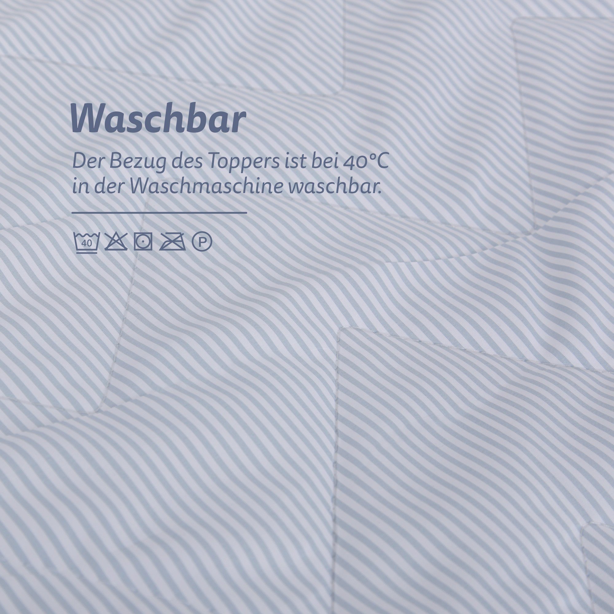 Matratzenschoner Top Cool mit Sommer und Winterseite Bestlivings, Matratzentopper mit Memory Foam Effekt - Matratzenschoner Visco
