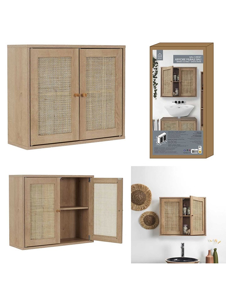 Ethnical Life Wandschrank in Hellbraun - (B)60 x (H)50 x (T)20 cm günstig kaufen onesize