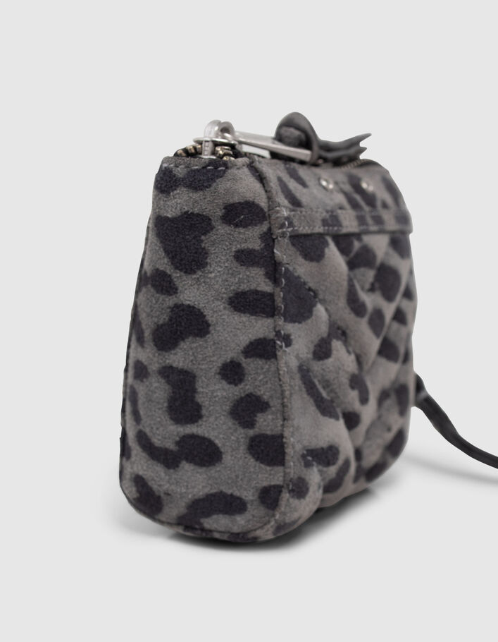 Mini trousse 1440 Toy gris motif léopard Femme