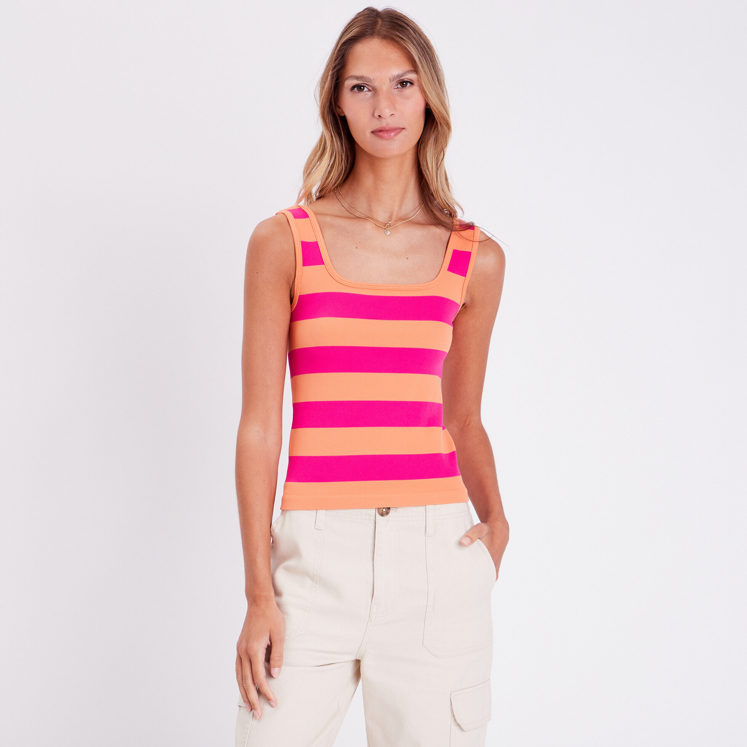 Débardeur bretelles larges violet femme | Cache Cache