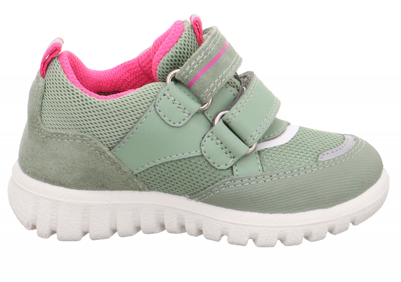 SPORT7 MINI - Hellgrün/RosaSneaker low mit Klettverschluss