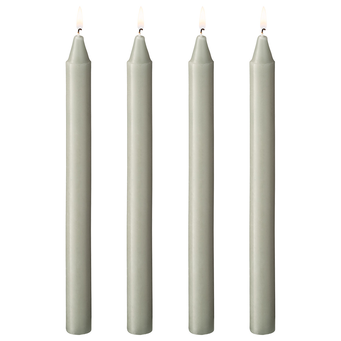 4 Stabkerzen unifarbend