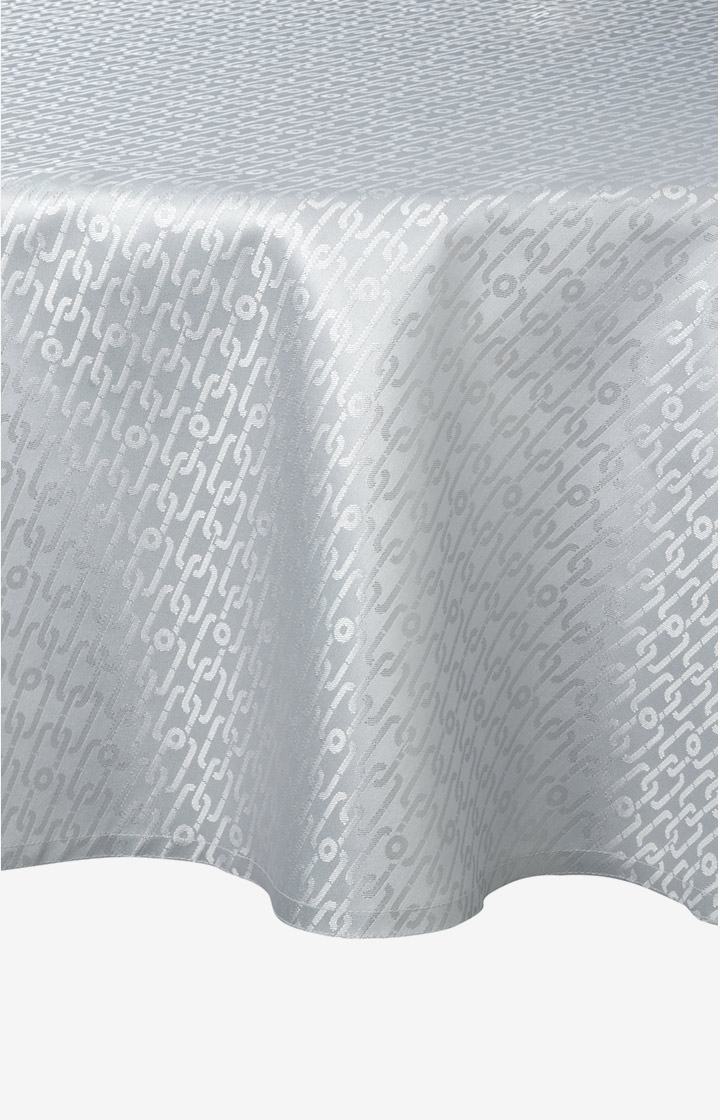 Runde Tischdecke JOOP! CHAINS ALLOVER, Ø 160 cm, Silber - im JOOP!
