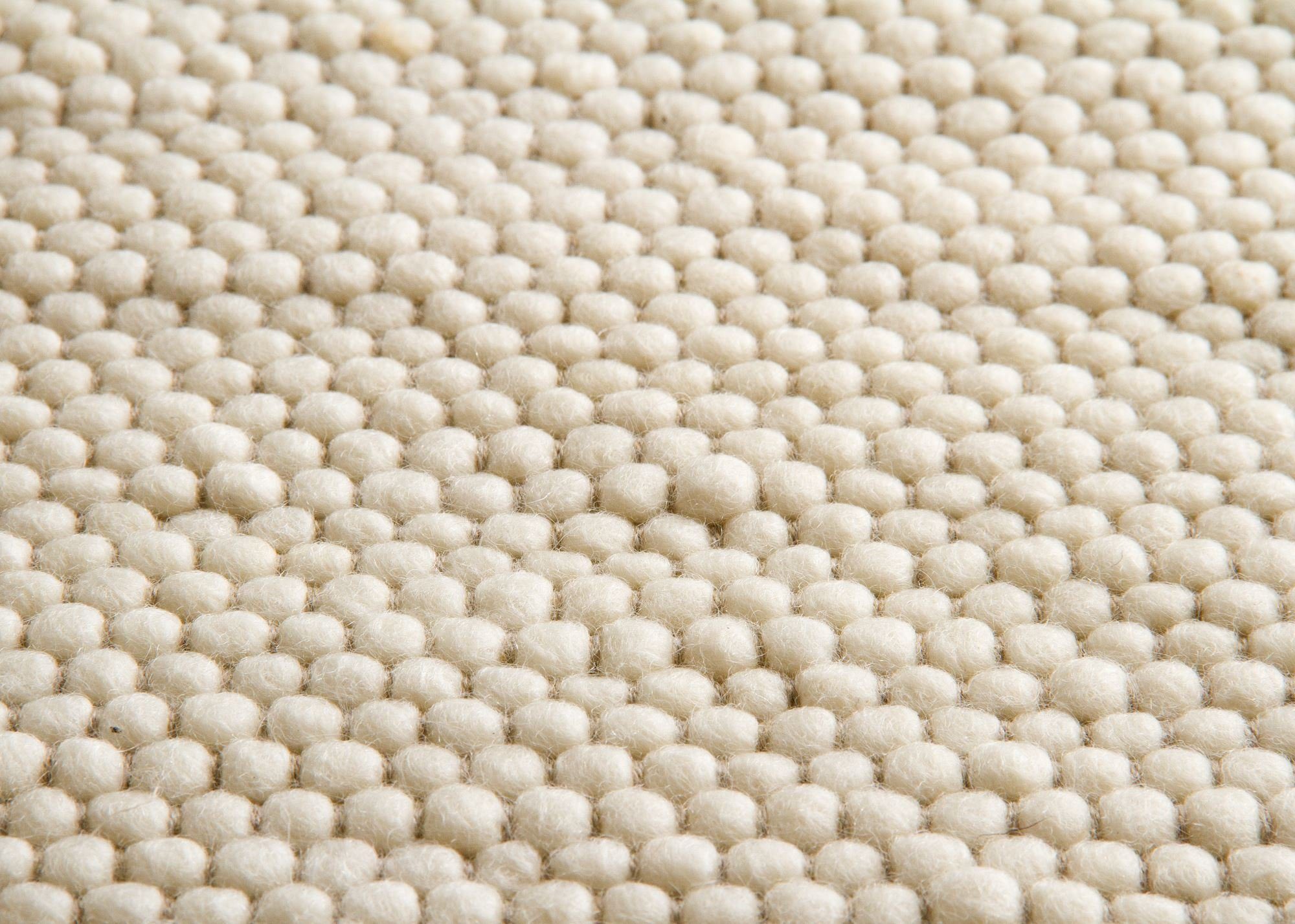 Wollteppich Gabun, Steffensmeier, Rechteckig, gewalkt, handgewebt, Wohnzimmer