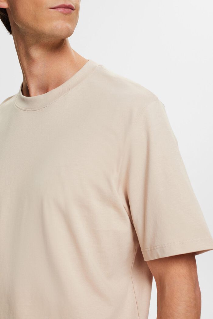 Baumwoll-T-Shirt mit Rundhalsausschnitt