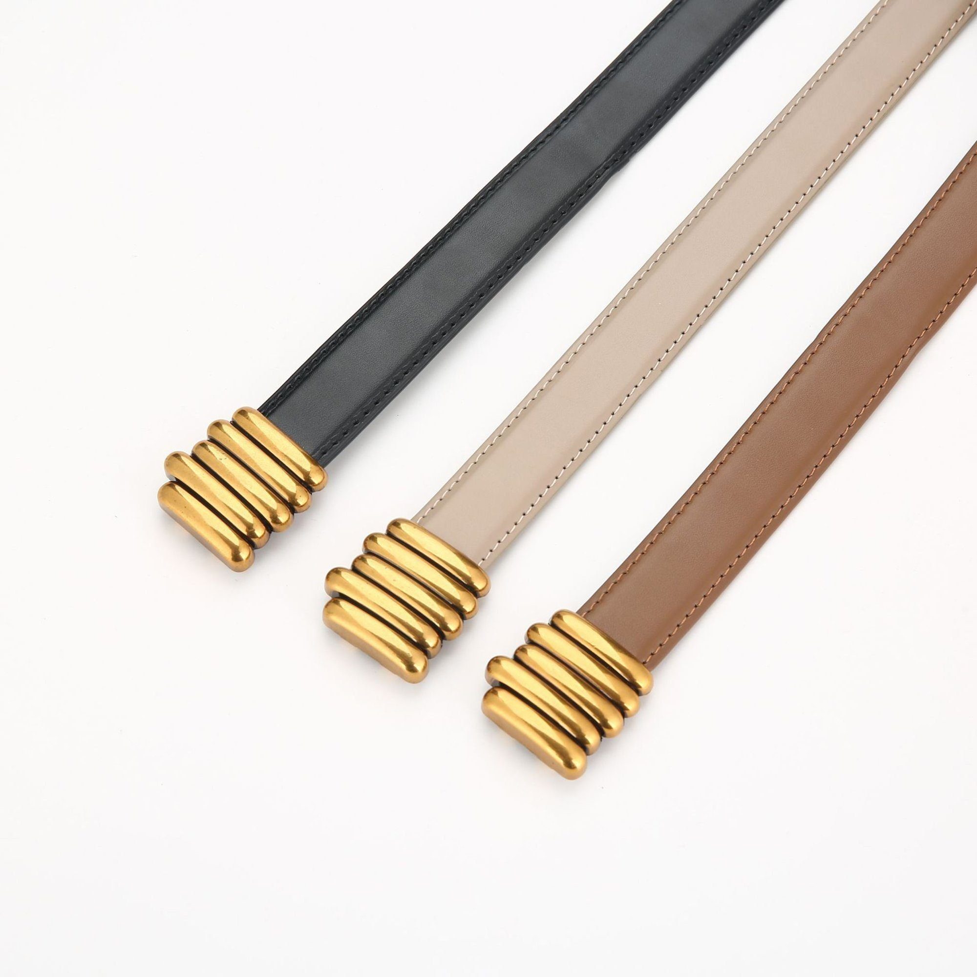 KUGI Taillengürtel Damengürtel-Metallschnalle Retro,für Taillenumfang 80-95cm Gürtel-einfacher,Gürtel für alle Gelegenheiten,Kombinierbar