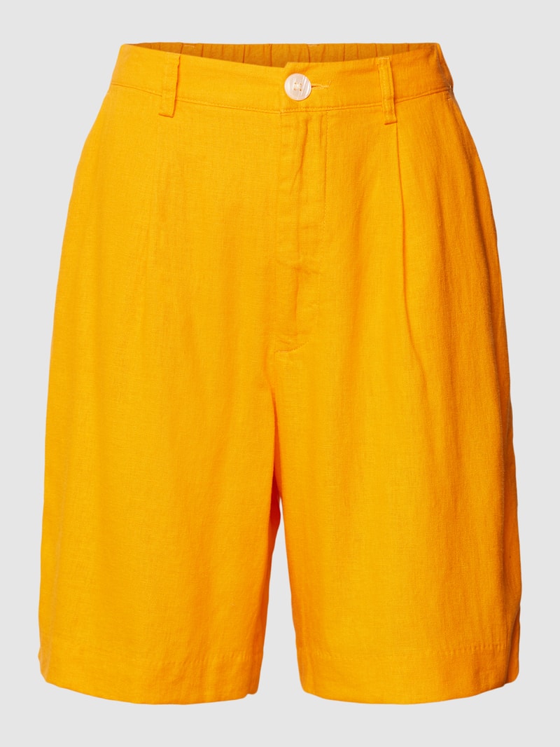 Bermudas mit französischen Eingrifftaschen in orange