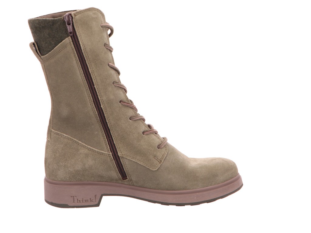 THINK Schnür-Stiefeletten grün 3-000612