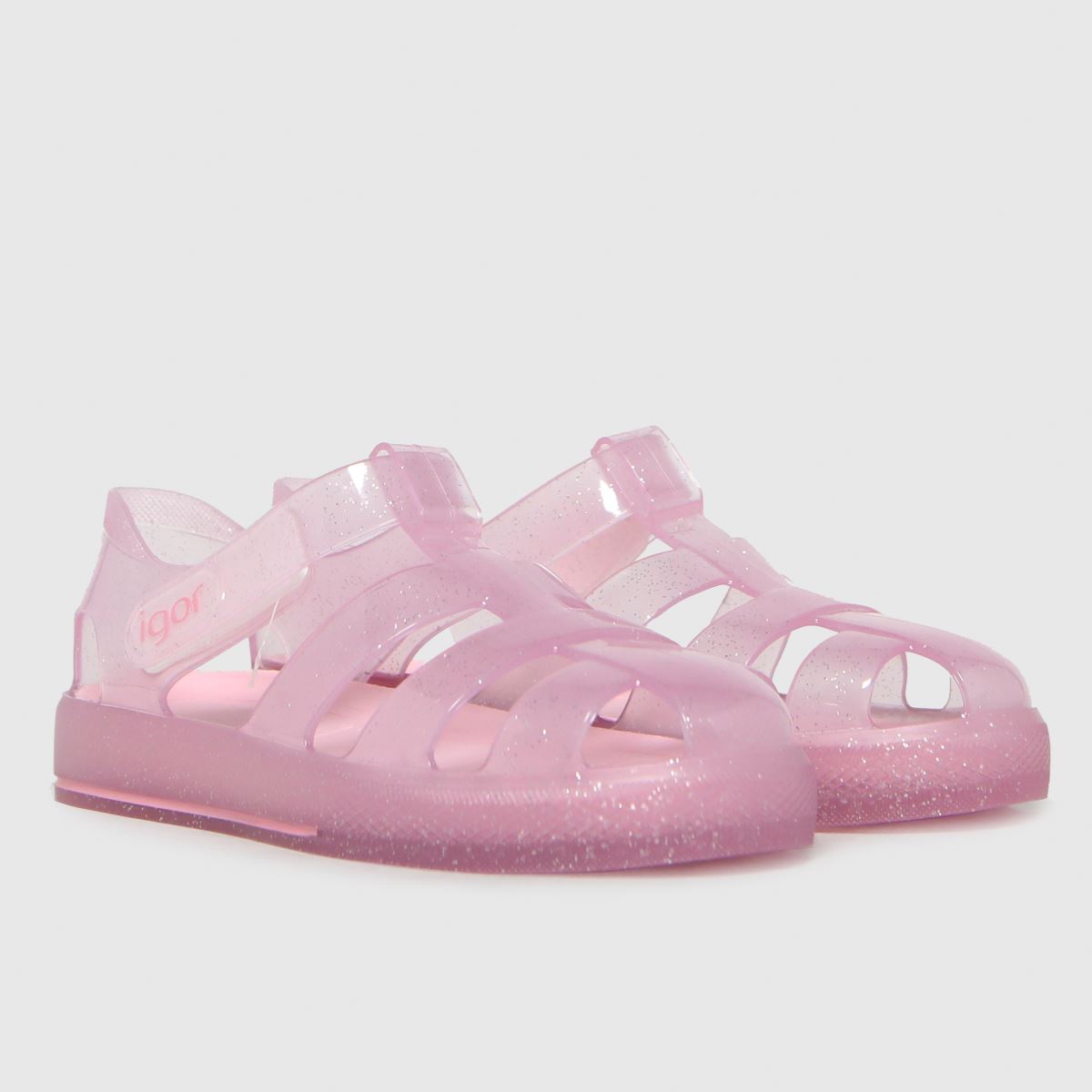 Igor ljusrosa stjärnglitter flickor Junior sandaler